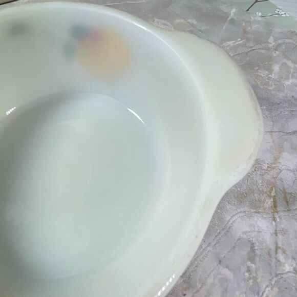 Vintage Fire King “ Gay Fad fruit” by Anchor Hoking. 1942 to 1970 this pattern w - Picture 4 of 7